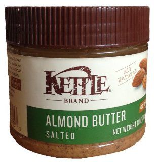 Kettle Brand Crunchy Salted Almond Butter   11 Oz Jar : Grocery & Gourmet Food