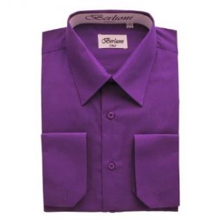 Elegant Men's Button Down Purple Dress Shirt at  Mens Clothing store: King Size Dress Shirts