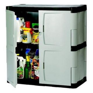 Rubbermaid Resin Mica Charcoal Base Cabinet