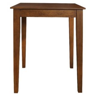 Dining Table Crosley Tapered Leg Pub Table   Red Brown (Cherry)