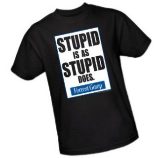 "Stupid Is As Stupid Does."    Forrest Gump Youth T Shirt, Youth Small: Clothing