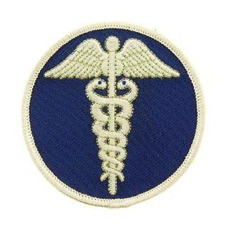 USA Emergency Services Embroidered Iron on Patch   Emergency Medical Technician Collection   EMT Cadueus of Hermes Applique: Clothing