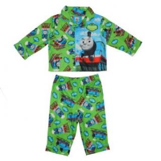 2Pcs:Thomas&Friends Boys Or Girls Sleepwear Pajama Top&Pants Set 18M Green&Blue: Clothing