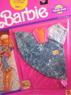 Barbie Jeans Week End Fashions w Long Denim Skirt (1990 Arco Toys, Mattel): Toys & Games