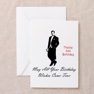 21st Birthday Wishes Greeting Cards (Pk of 10) by jdpdesigns