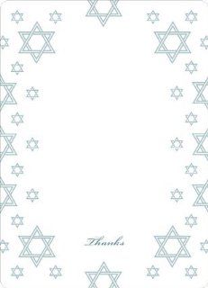 Star of David Border Note Cards  Thank You Greeting Cards 