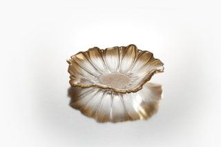Fifth Avenue Crystal Venezia Flower Bowl, 12 Inch, Gold: Kitchen & Dining