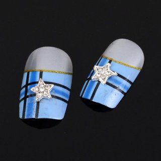 Nail Hall 10pcs 3D Five pointed Star Nail Art Slices Glitters DIY Decorations : Beauty
