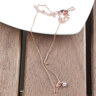 rose gold initial necklaces by astrid & miyu