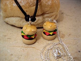 hamburger necklace by sassy gifts