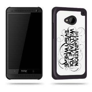 Imagination Will Take You Everywhere Quote Phone Case Shell for HTC One: Cell Phones & Accessories