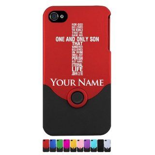 Engraved iPhone 4/4S Case/Cover   BIBLE VERSE JOHN 3:16, GOSPEL OF JOHN   Personalized for FREE (Click the CONTACT SELLER button after purchase and send a message with your case color and engraving request): Cell Phones & Accessories