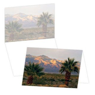 ECOeverywhere Funeral Mountain Palms Boxed Card Set, 12 Cards and Envelopes, 4 x 6 Inches, Multicolored (bc14363) : Blank Postcards : Office Products