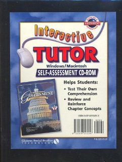 United States Government Democracy in Action, Interactive Tutor Self Assessment Software CD ROM, Windows/Macintosh McGraw Hill 9780078253256 Books
