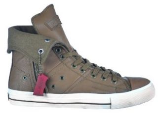 Levi's Zip Ex Hi Ultra Leather Men's Fashion Sneakers Brown/White Brown/White 514995 01b 9.5: Shoes