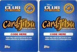 CLOSE OUT SUPER SPECIAL  2 Pack Disney Club Penguin Card Jitsu Codes   Gets You 8 Virtual Trading Cards   2 Super Power + 6 Standard   Online Code Redemption Toys & Games