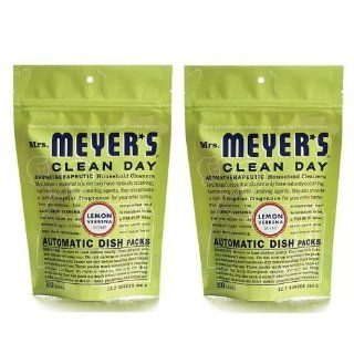 Mrs. Meyers Clean Day Automatic Dishwashing Soap Packs, Lemon Verbena, 12.7 oz, 2 pack: Health & Personal Care
