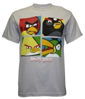 Fifth Sun Men's Angry Birds Frown Box T shirt: Clothing