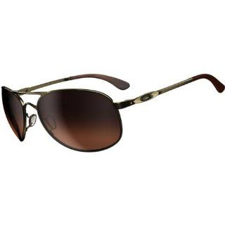 Oakley Given Sunglasses   Oakley Women's Active Aviator Sunglasses   Polished Gold/Dark Brown Gradient / One Size Fits All: Automotive