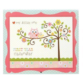 CR Gibson Baby Girl First Year Calendar : Baby Keepsake Products : Baby