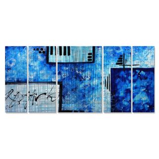 All My Walls Ocean Of Dreams I by Megan Duncanso 4 Piece Painting