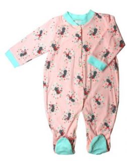 Clickcago Baby Girl Pink Footie , Great for gift giving: Clothing