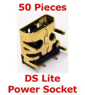 50 x Original Power Socket for Nintendo DS Lite [video game][repair fix part][jack connector]: Video Games