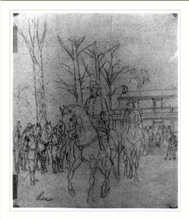 Historic Print (M) [Robert E. Lee leaving the McLean House following his surrender to Ulysses S. Grant]  