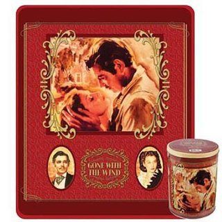 Gone with the Wind Movie Throw Blanket Scarlett O'Hara Afghan In Collectors Tin  