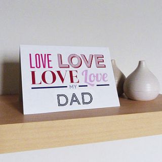 love my father's day card by please kern left