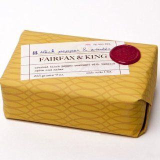 Fairfax & King by Found Goods Market Bar Soap 9 oz, Black Pepper Amber : Bath Soaps : Beauty