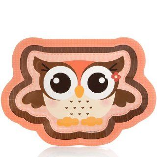 Owl Girl   Look Whooo's Having A Baby   Baby Shower Dinner Plates   8 ct: Toys & Games