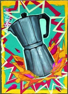 BOXED SET OF NOTE CARDS [SDI]   Spazzy Coffee Pot   Super Stylish With Modern Flair 