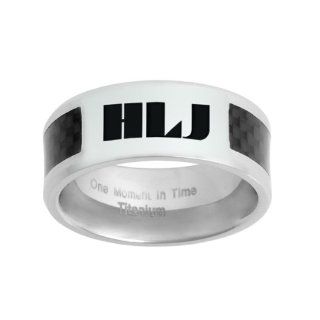 LDS Mens Stainless Steel Spanish HLJ Has Lo Justo Titanium & Carbon Fiber CTR Choose the Right Ring for Boys   LDS Rings, Mens LDS Rings, Boys LDS Rings Jewelry