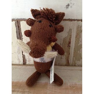 warthog knitted doll by dassie