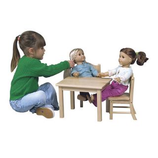Guidecraft Doll Table and Chair Set in Espresso