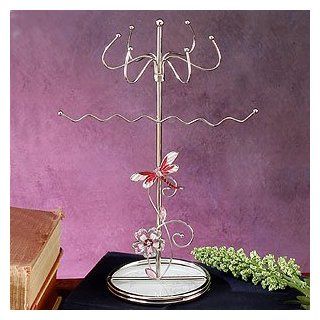 2013 Elegant Jewelry Holder   Gorgeous Dragonfly Design Earring Holder (10 3/4" H), This Elegant Jewelry Holder Shows a Playful Side With a Cute Dragonfly Design. It Allows You to Display Numerous Pairs of Earrings in a Decorative Way.No More Having Y