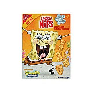 Nabisco, Cheese Nips, Sponge Bob Character Shapes Crackers, 11oz Box (Pack of 3)  Packaged Snack Crackers  Grocery & Gourmet Food