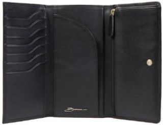 Bosca Nappa Vitello Collection 8 Pocket Vertical Wallet Black