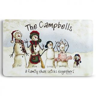 Personal Creations 17" x 27" Snowmen Stick Family Doormat