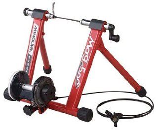 Minoura Mag 500L R Trainer W/Remote " w/ Riser Block Red 138170 : Bike Rollers : Sports & Outdoors