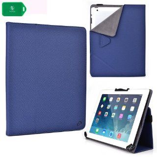 UNIVERSAL FOLIO STYLE TABLET COVER CASE WITH STAND AND CAMERA HOLE FEATURE  NAVY BLUE  FITS Digital2   D2 962G 9" Dual Core Android Tablet : Beauty