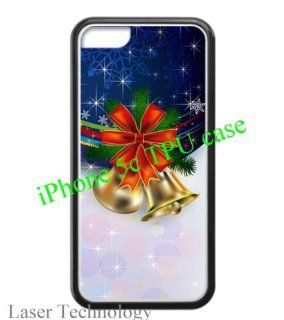 Merry Christmas   Christmas bell pattern cases for iPhone 5c with Laser Technology designed by padcaseskingdom: Cell Phones & Accessories