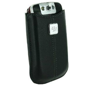 BlackBerry 8220 Leather Pocket   Black: Cell Phones & Accessories