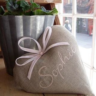 personalised embroidered heart by follie by josie rossington