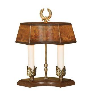 Mario Lamps 10M243 2 Light Mini Table Lamp, Brown    