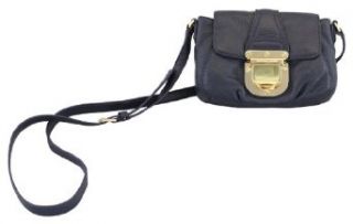 Michael Kors Charlton Crossbody Leather Bag Navy Blue: Cross Body Handbags: Shoes