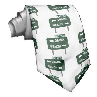 Anti Obama Exit Sign 2012 Election Road Sign Shirt Neckties