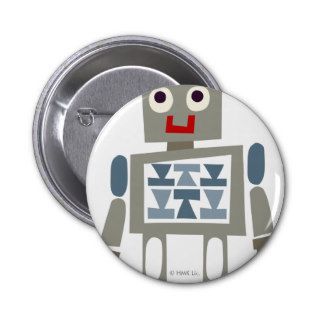 Cute Robot smiling Pins