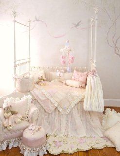 Glenna Jean Ava Pillow  Floral Overlay with Cord : Crib Pillows : Baby